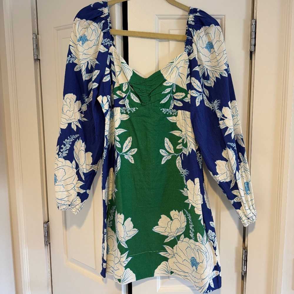 Farm Rio Soft Garden Mini Dress Size L NWT